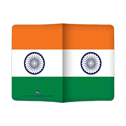 Designer Passport Cover - Indian Flag Nutcase