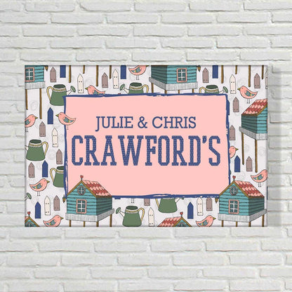 Customized Name Plate Door Sign - Cute Homes