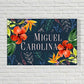 Custom Door Name Plate for Home Cafes Bungalow-Flower Petals and Leaf