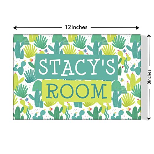 Children's Bedroom Door Name Plate - Cactus Art