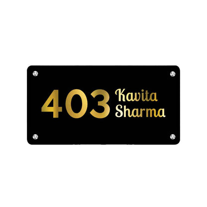 Customized Small Metal Name Plates for Office Home House Outdoor