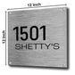 Customized Stainless Steel Name Plates for Home Outdoor Name Board