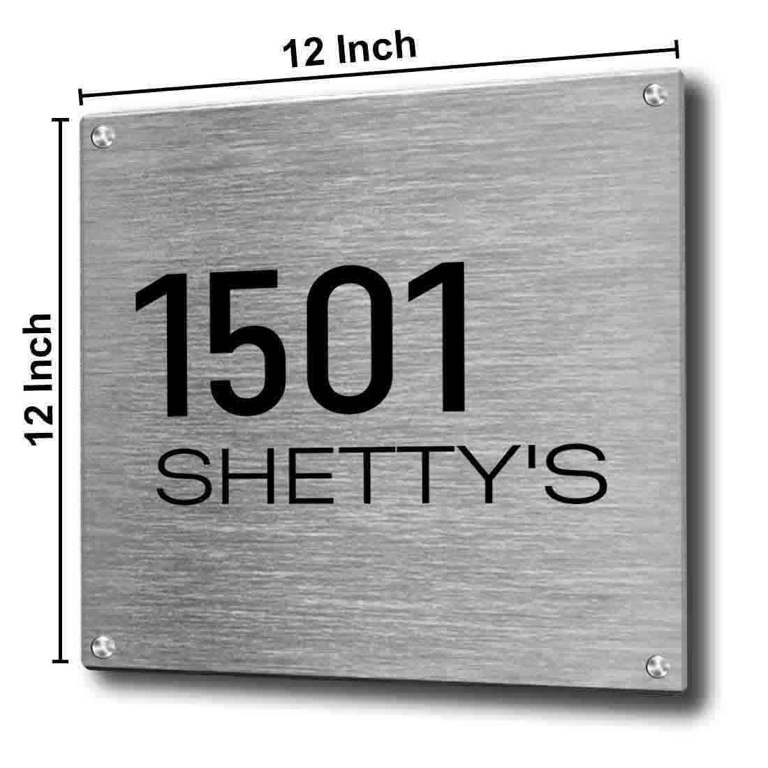 Customized Stainless Steel Name Plates for Home Outdoor Name Board