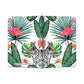 Designer Passport Cover - Flamingo and Zebra Nutcase