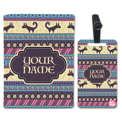 Classy Name Passport Cover  -Vintage Design