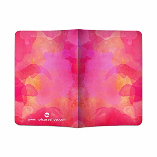 Passport Cover Travel Wallet Holder -Watercolors 50 Shades of Pink