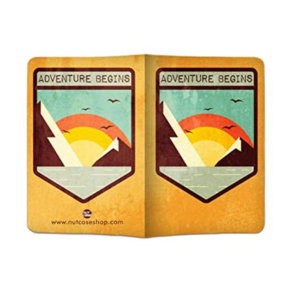 Designer Passport Cover - Adventure Begins