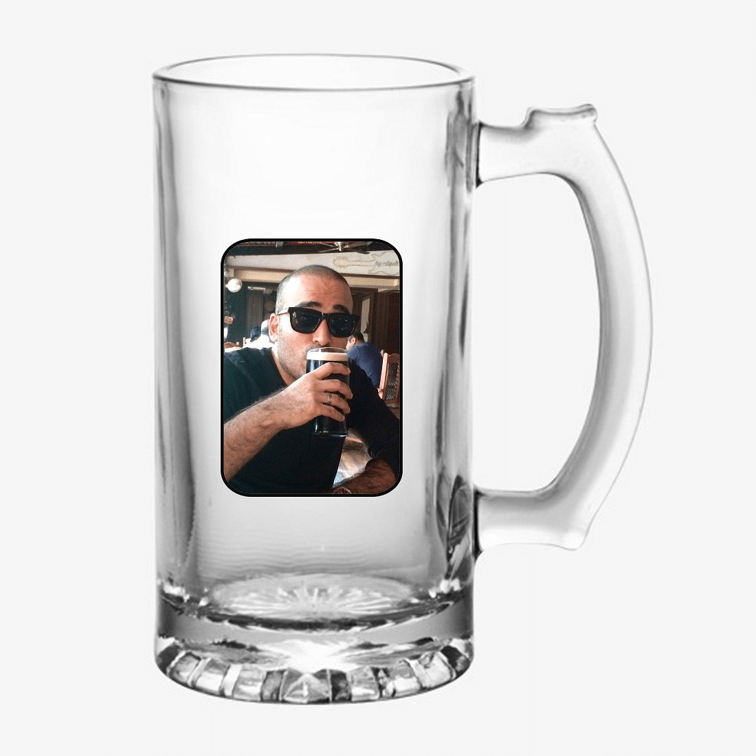Customized Creative Beer Glass - Add Your Picture nutcaseshop