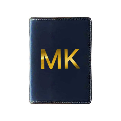 Custom Passport Wallet Vegan Leather for Men & Women - Initials