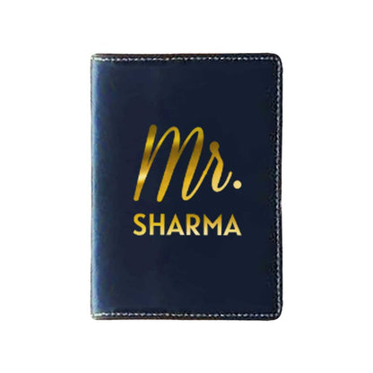 Custom Vegan Leather Passport Holder for Couple MR - Anniversary Gift