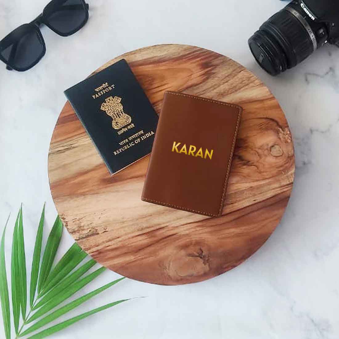 Personalised Vegan Saffiano Leather Passport Holder – Monoliseuk