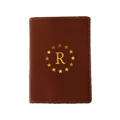 PU Leather Customized Travel Wallet Passport Holder for Men - Star