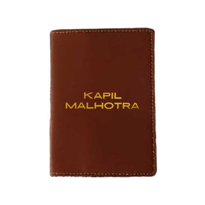 Leather Customised Passport Case Holder - Add name