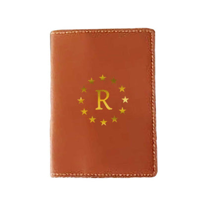 PU Leather Customized Travel Wallet Passport Holder for Men - Star