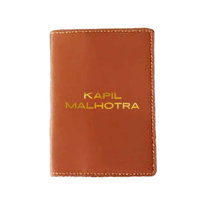 Leather Customised Passport Case Holder - Add name