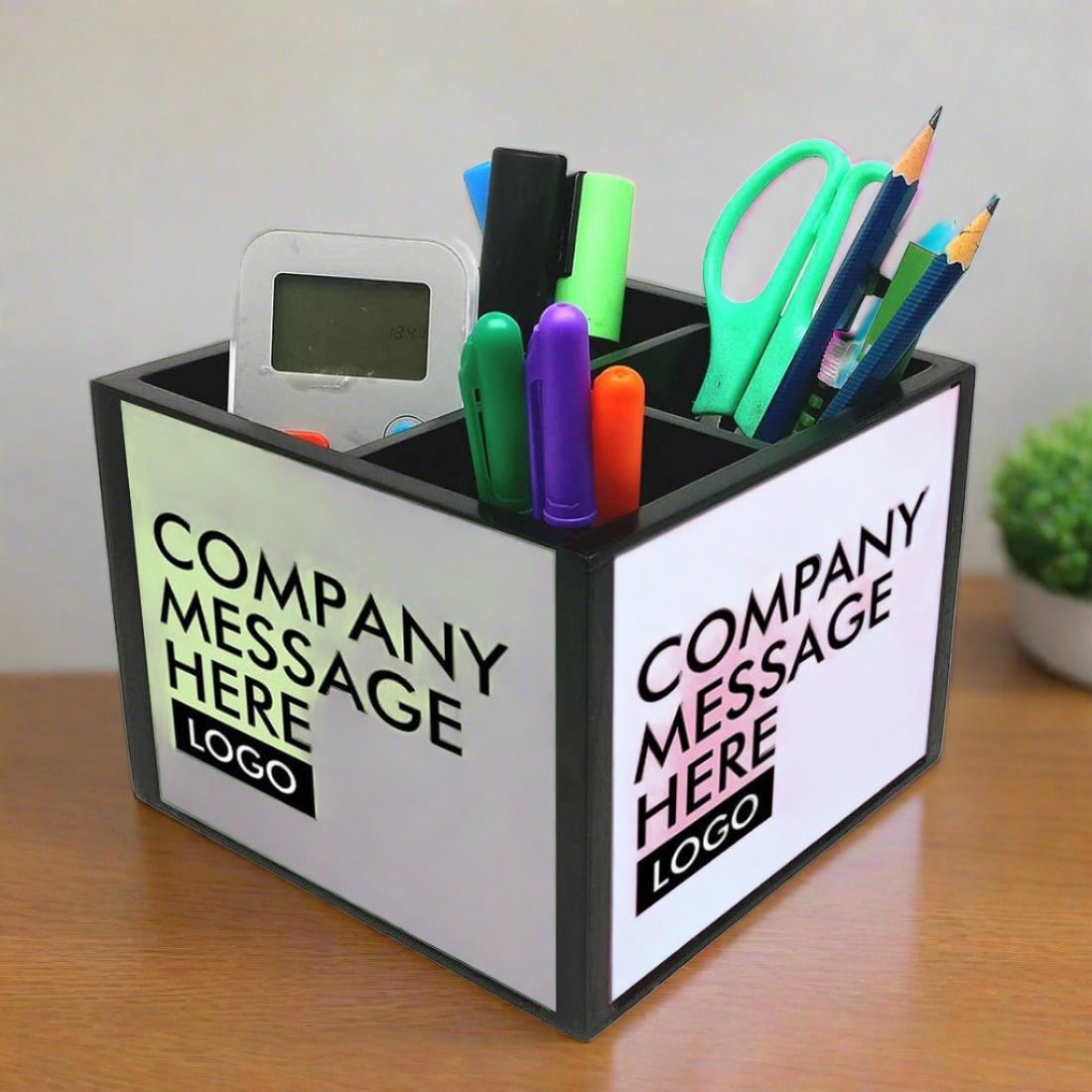 PERSONALIZED DESK ORGANIZER HOLDER - CORPORATE GIFT (ADD YOUR MESSAGE) nutcaseshop