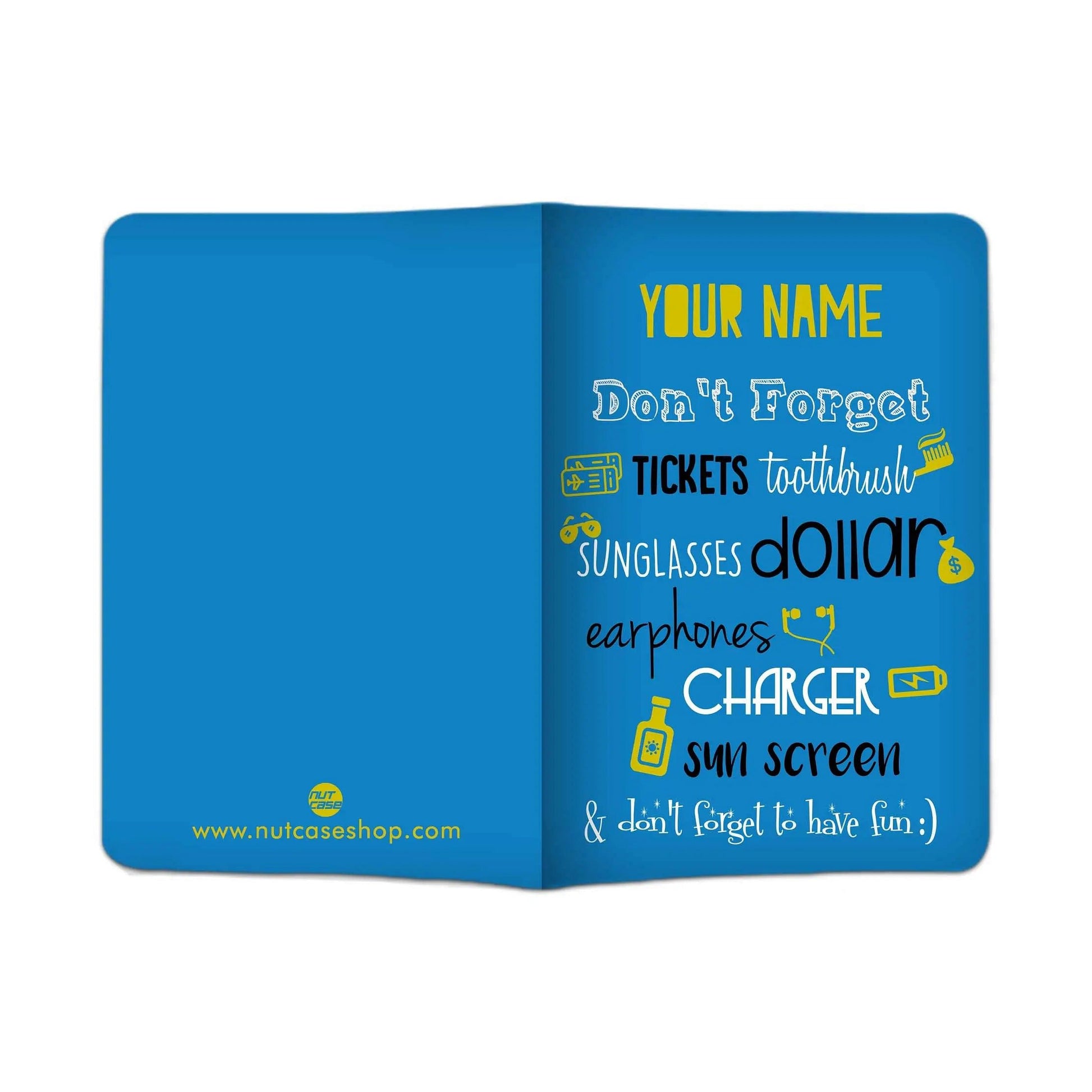 Creative Custom Passport Cover -  Dont Forget - Nutcase