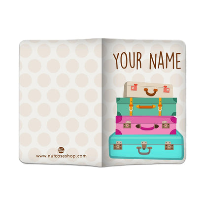 Customized Passport Cover for Girl -  Suitcase - Nutcase