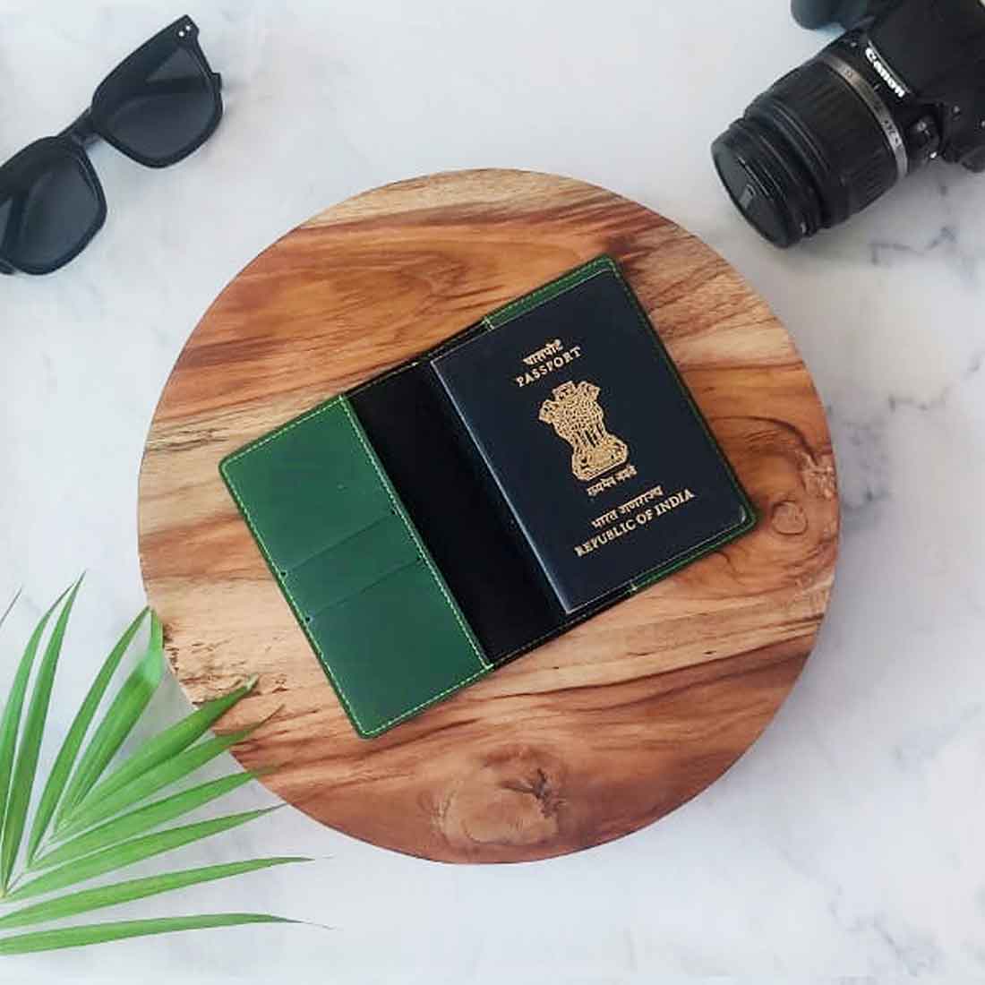 Custom Vegan Leather Passport Holder for Couple MR - Anniversary Gift