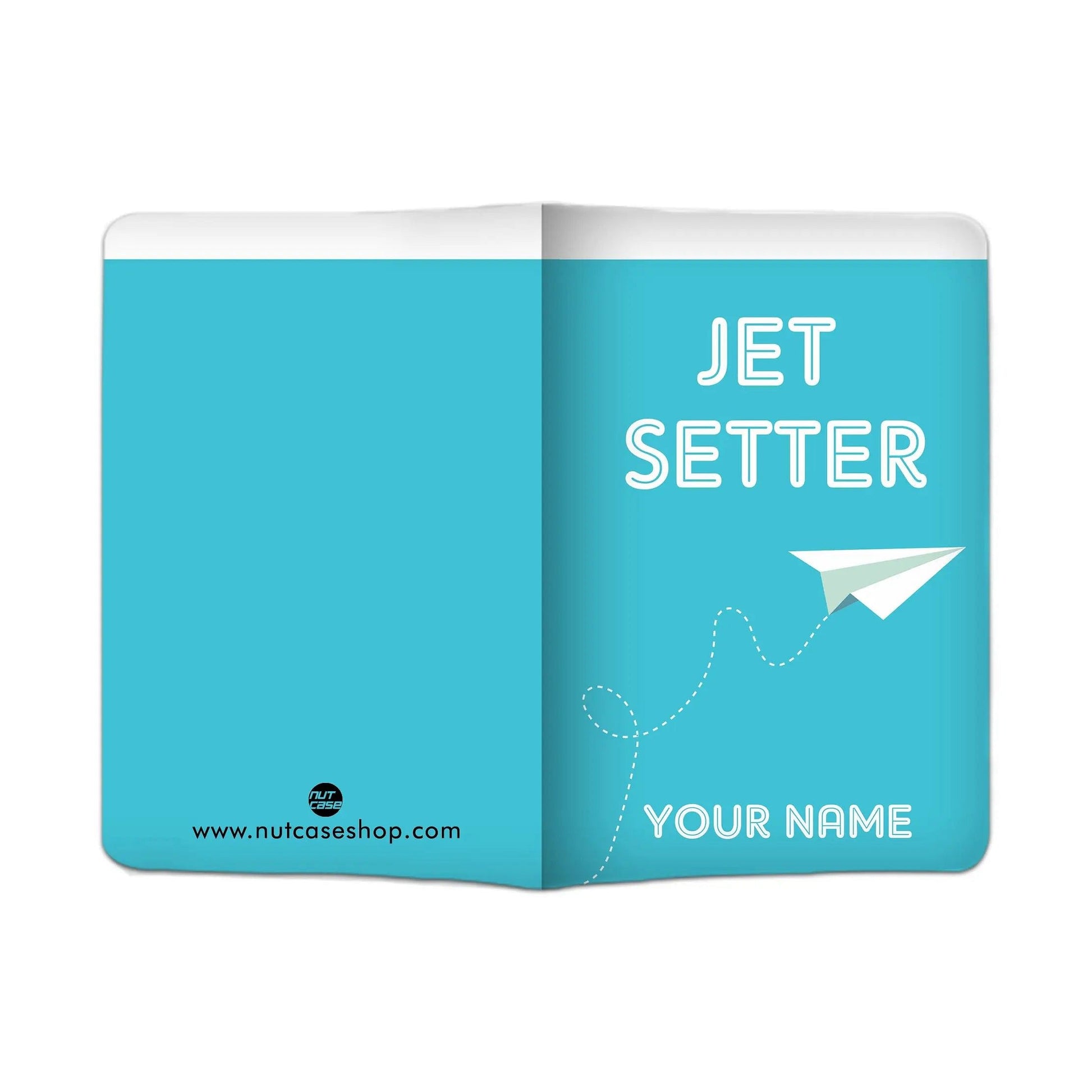 Modern Personalized Passport Cover -  OH THE PLACES I'VE BEEN - Jet Setter Nutcase