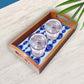 Serving Tray Set of 3  With Handle Designer Trays Evil Eye