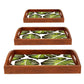 Wooden Tray for Serving Set of 3 Different Sizes