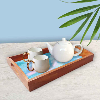 Wooden Tray Set of 3 for Serving Designer Trays