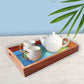 Rectangular Wooden Tray for Kitchen and Dining Use Set of 3