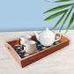 Decorative Rectangular Tea Serving Tray Set of 3 for Kitchen Use