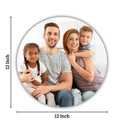 Photo Collage Wall Art Decor Round Acrylic Photo Frame Set of 4 with Text-This is us