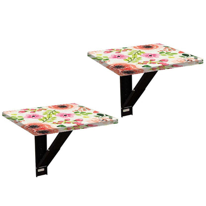 Tv Setup Box Stand Wall Mount - Watercolor Flower Nutcase