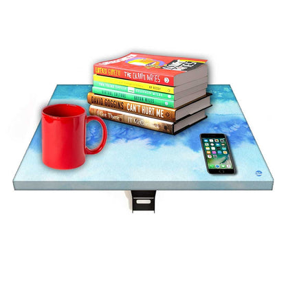 Bedside Table Foldable - Arctic Space Sky Blue Watercolor Nutcase