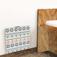 Simple Wall Mounted side Table - Aztec Grey Pattern Nutcase