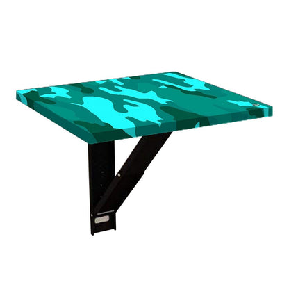 Folding Wall Hanging Bedside Table - Army Camouflage Green Nutcase