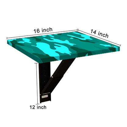 Folding Wall Hanging Bedside Table - Army Camouflage Green Nutcase