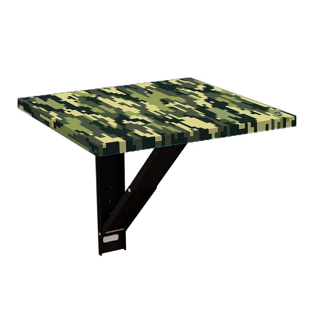Fold Down Wall Mounted Folding Bedside Table With Desk - 8 Bit Camouflage Nutcase