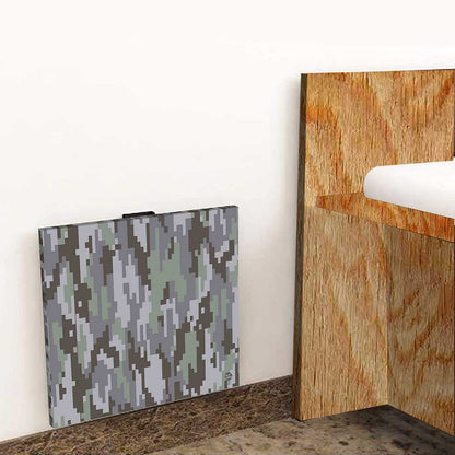 Luxury Bedside Table Wall Mount Stylish - Gray Camouflage Nutcase