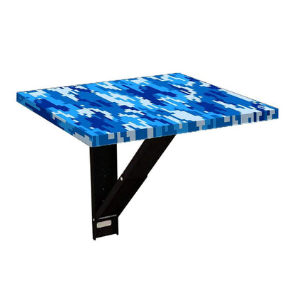 Tv Setup Box Stand Wall Mount - 8 Bit Camouflage Blue Navy Nutcase