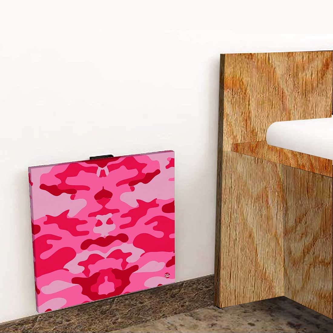 Folding Wall Mount Bedside Table - Army Camouflage Pink Nutcase