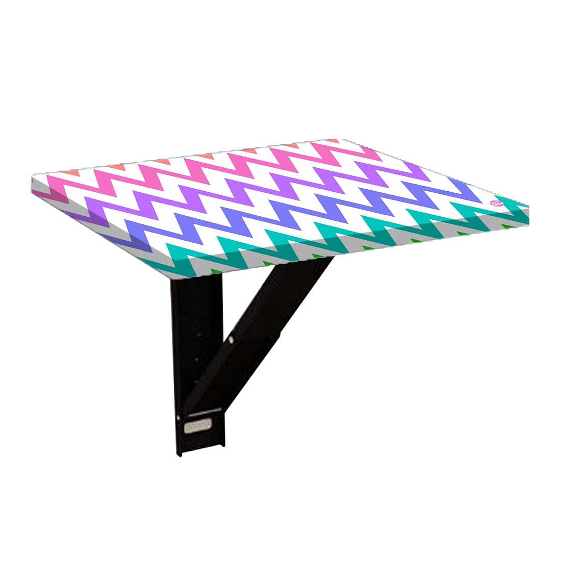 Bedside Table Floating - Rainbow Chevron Nutcase