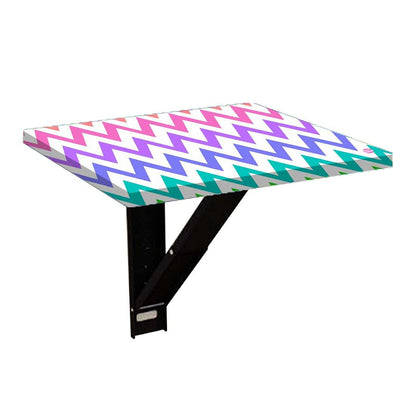 Bedside Table Floating - Rainbow Chevron Nutcase