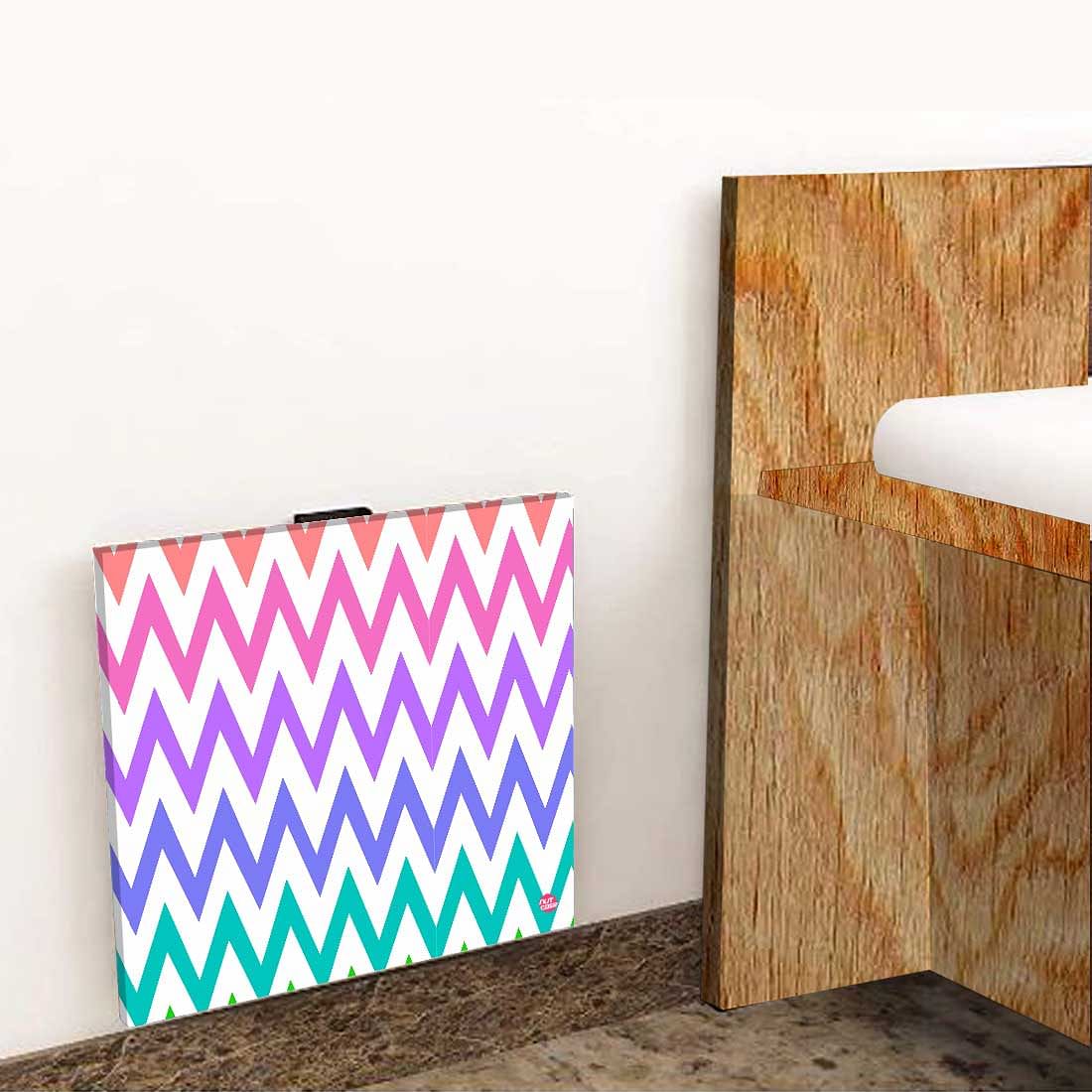 Bedside Table Floating - Rainbow Chevron Nutcase