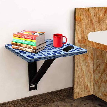 Fold Down Wall Hung Bedside Table with Desk for Laptop - Evil Eye Protector Nutcase