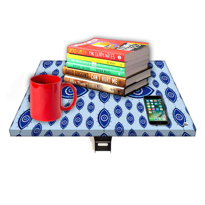 Fold Down Wall Hung Bedside Table with Desk for Laptop - Evil Eye Protector Nutcase