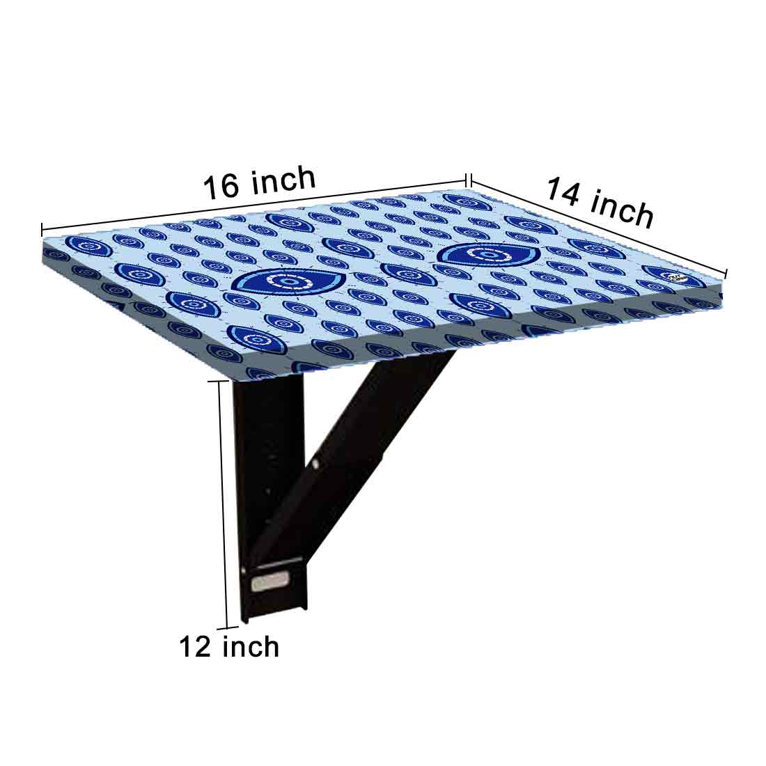 Fold Down Wall Hung Bedside Table with Desk for Laptop - Evil Eye Protector Nutcase
