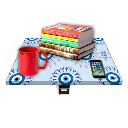 Fold Down Wall Hung Bedside Table with Desk for Laptop - Evil Eye Protector Nutcase