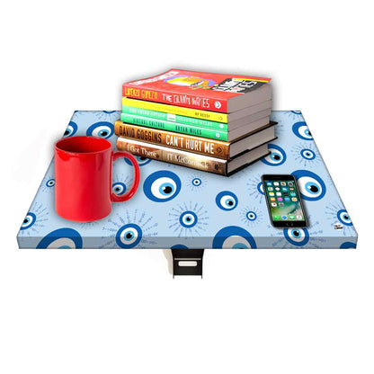Fold Down Wall Hung Bedside Table with Desk for Laptop - Evil Eye Protector Nutcase