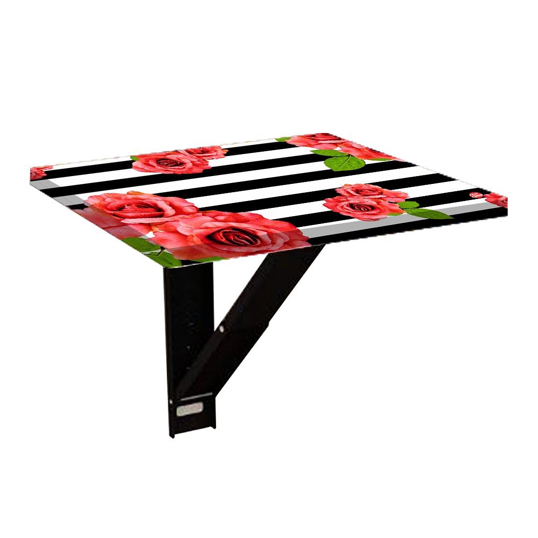 Fold Down Wall Hung Side Table - Red Flower Nutcase