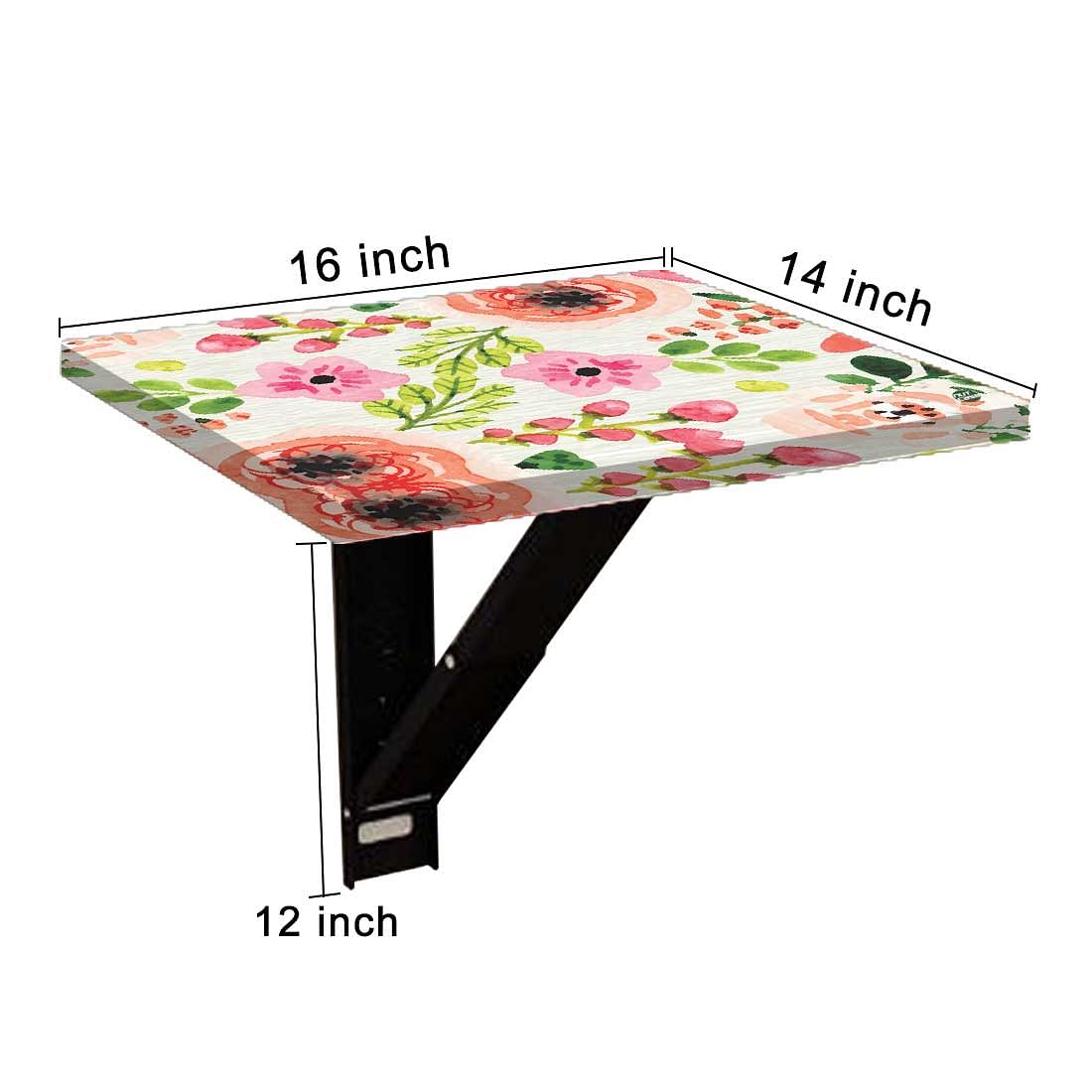 Tv Setup Box Stand Wall Mount - Watercolor Flower Nutcase