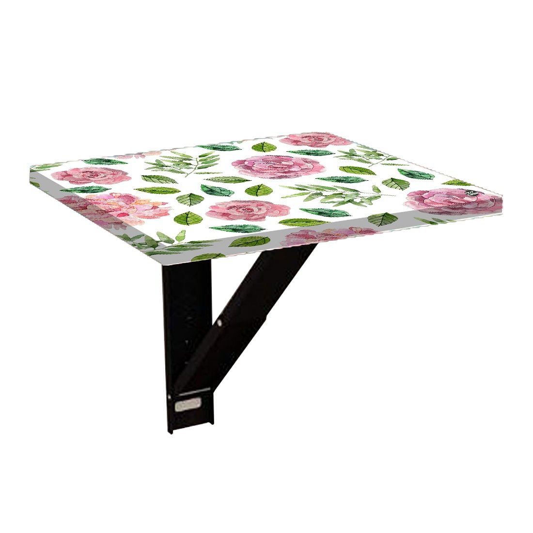 Folding Wall Mount Bedside Table - Floral Designer Nutcase